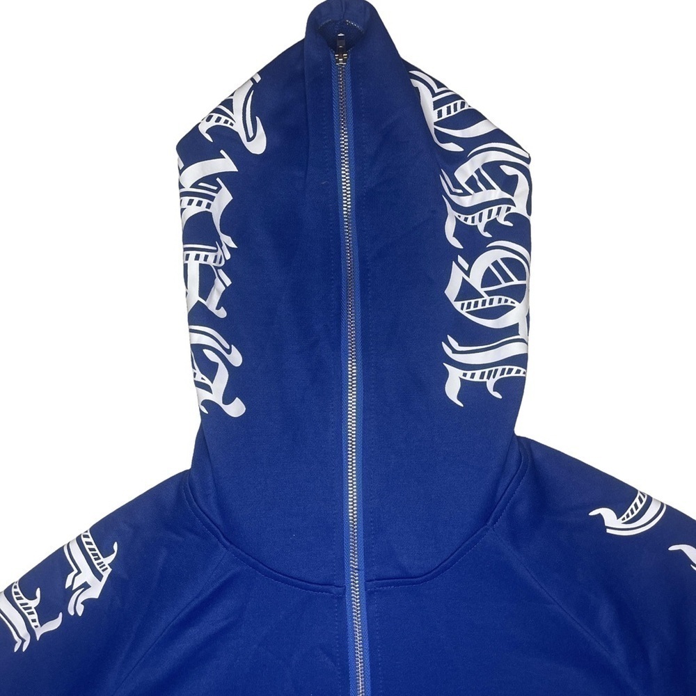 Fight Hard Old English Zipper Hoodie Shien Women Small - Picture 3 of 6